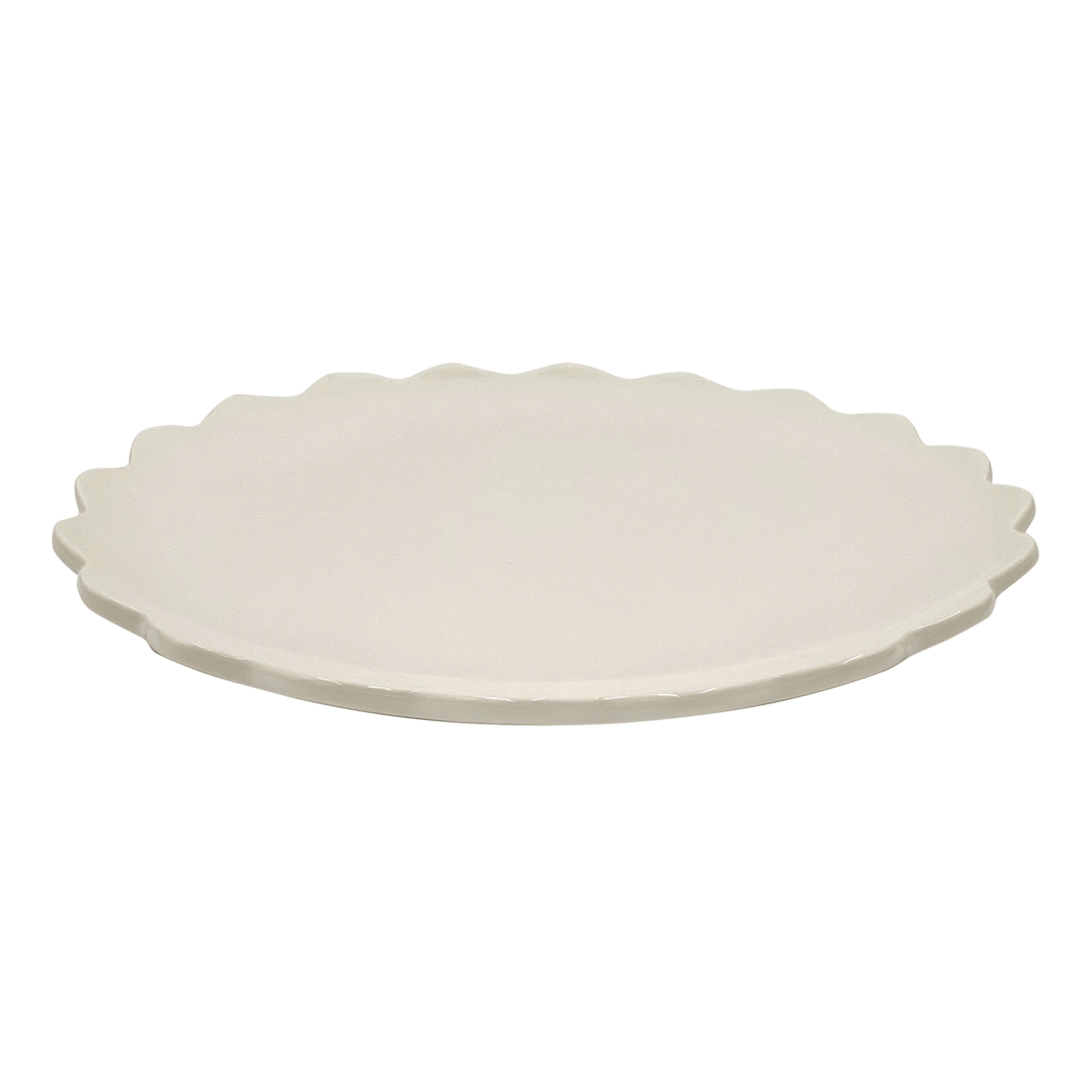 Piatto di portata smerlato