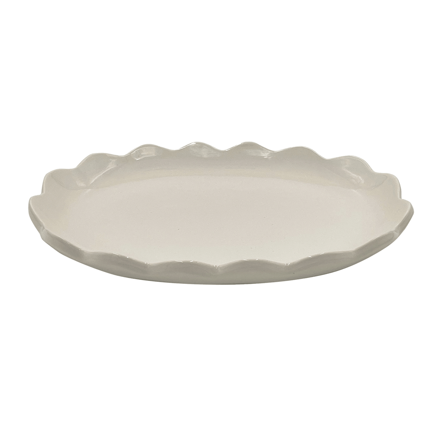 Piccolo piatto ovale smerlato