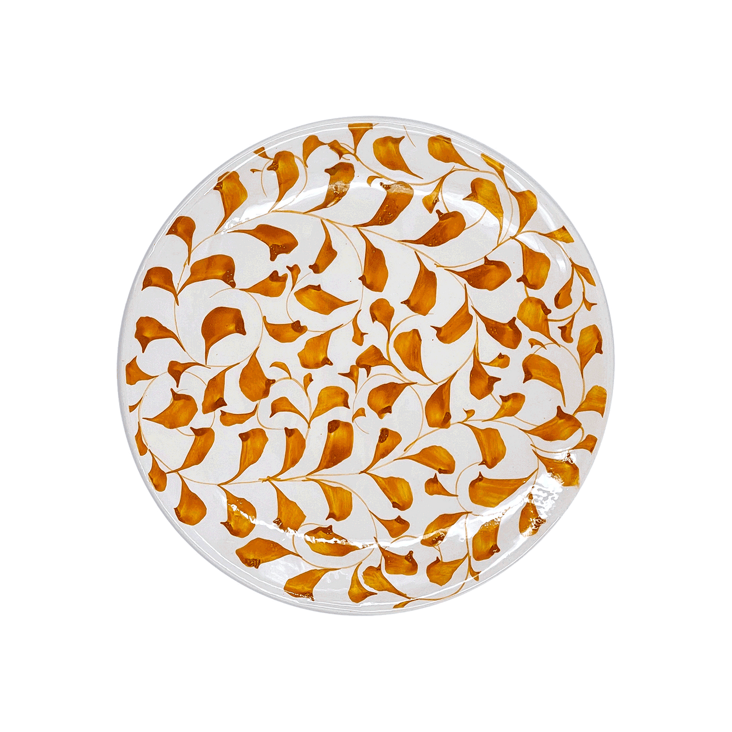Piatto laterale con pergamena gialla