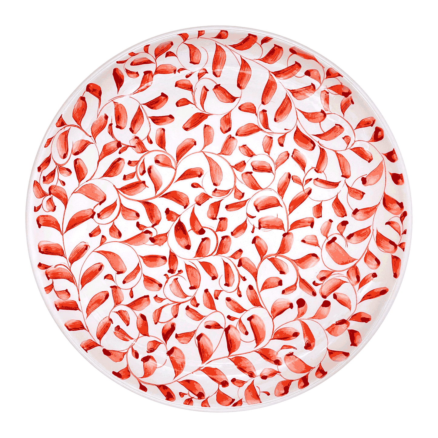 Piatto di servizio Red Scroll
