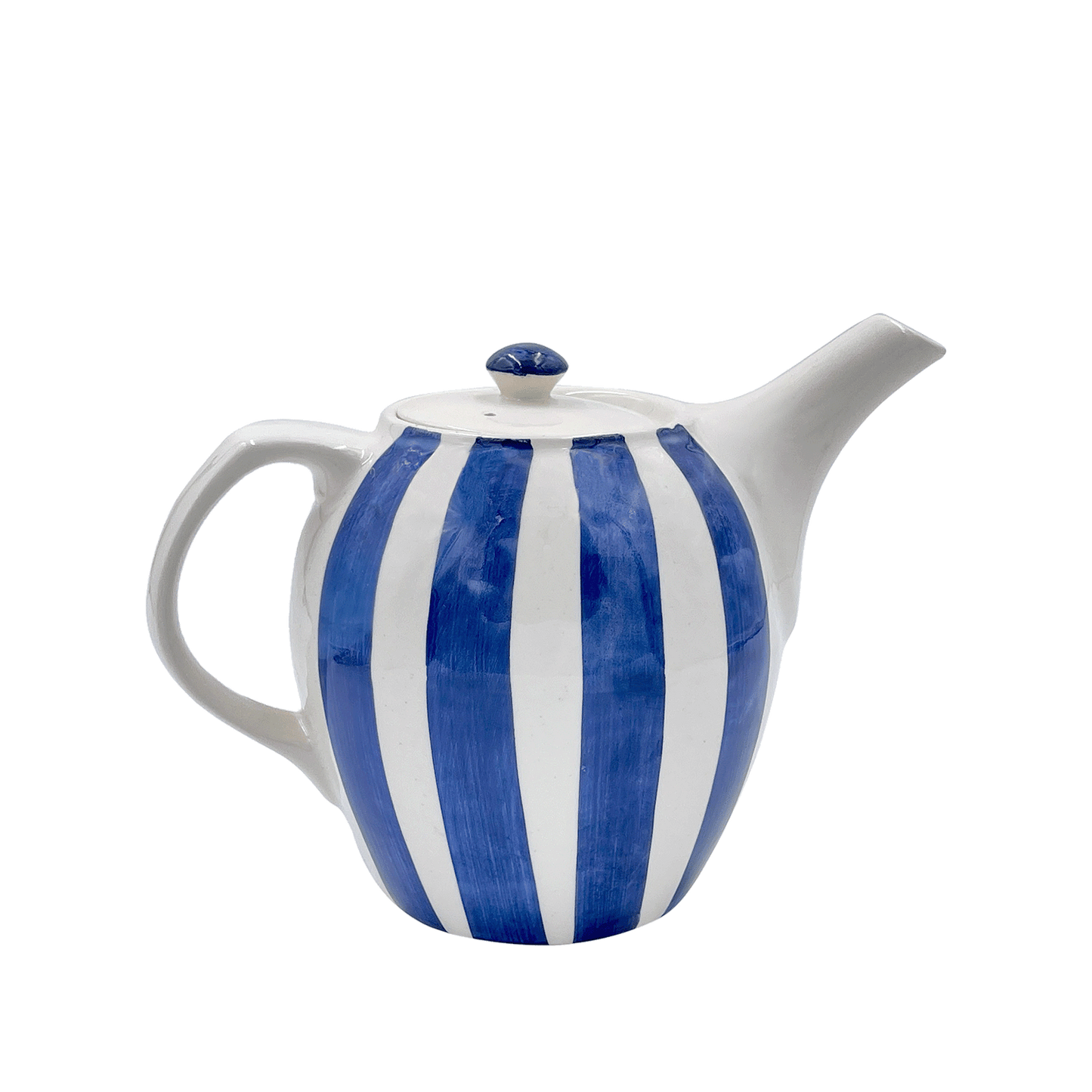 Teiera a righe blu navy