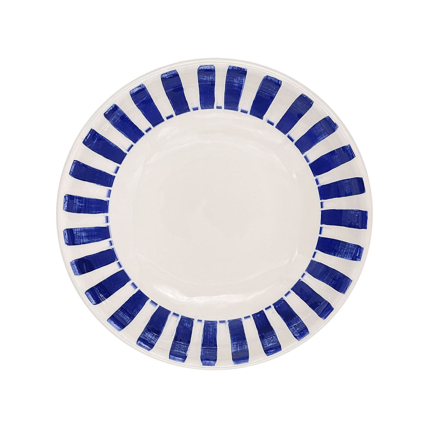 Ciotola per pasta a righe blu navy