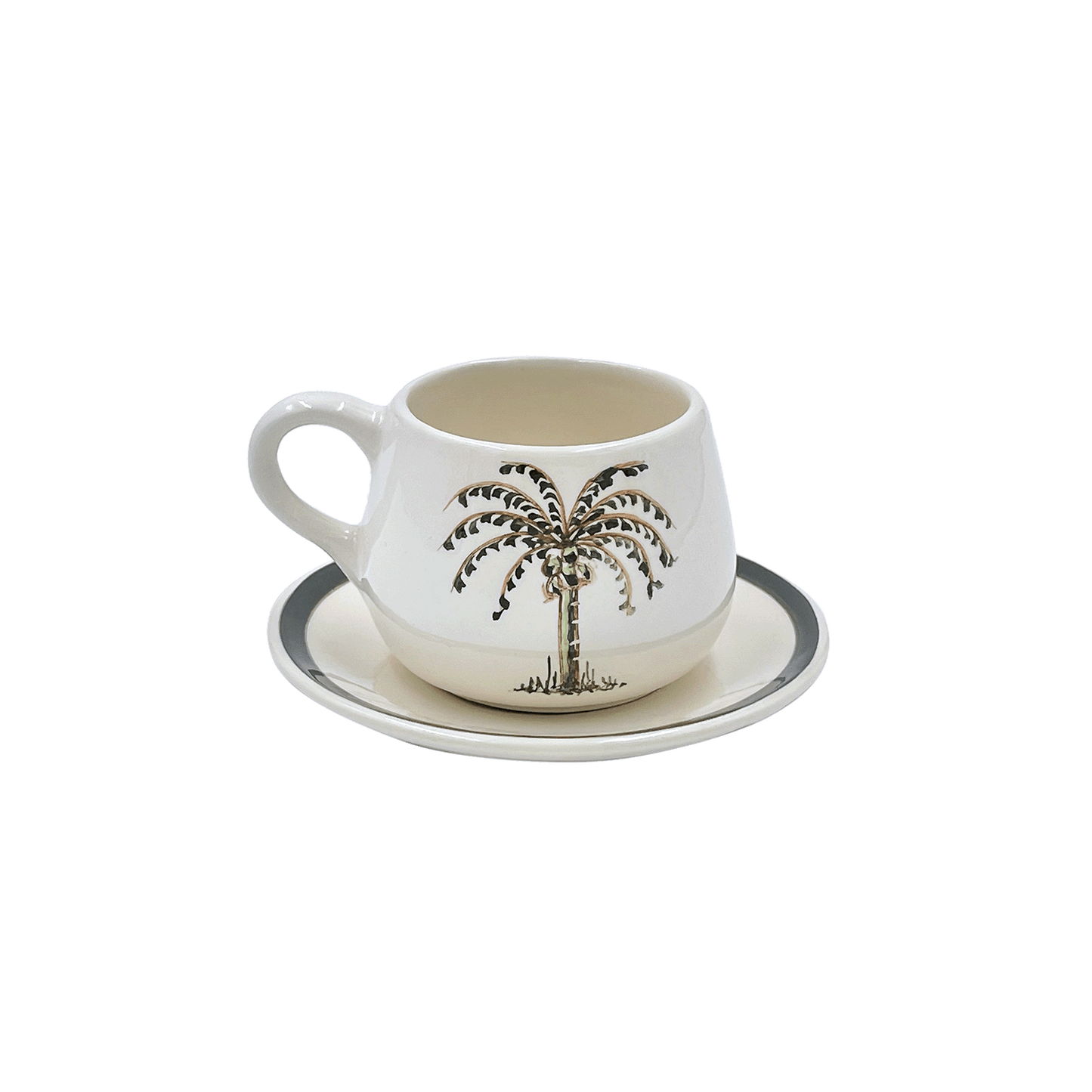 Tazza da caffè e piattino Palm