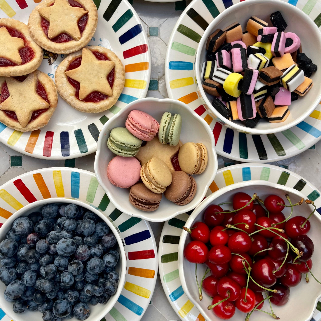 Piatto arcobaleno per bambini