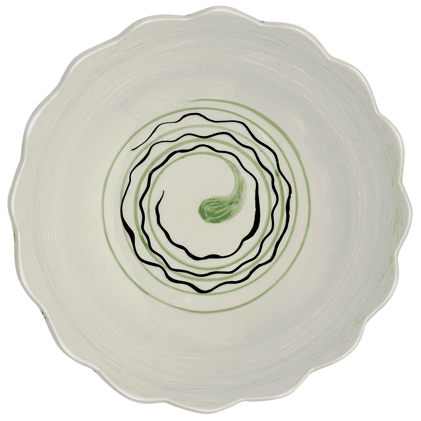 Insalatiera smerlata in ceramica di Collagerie X Villa Bologna