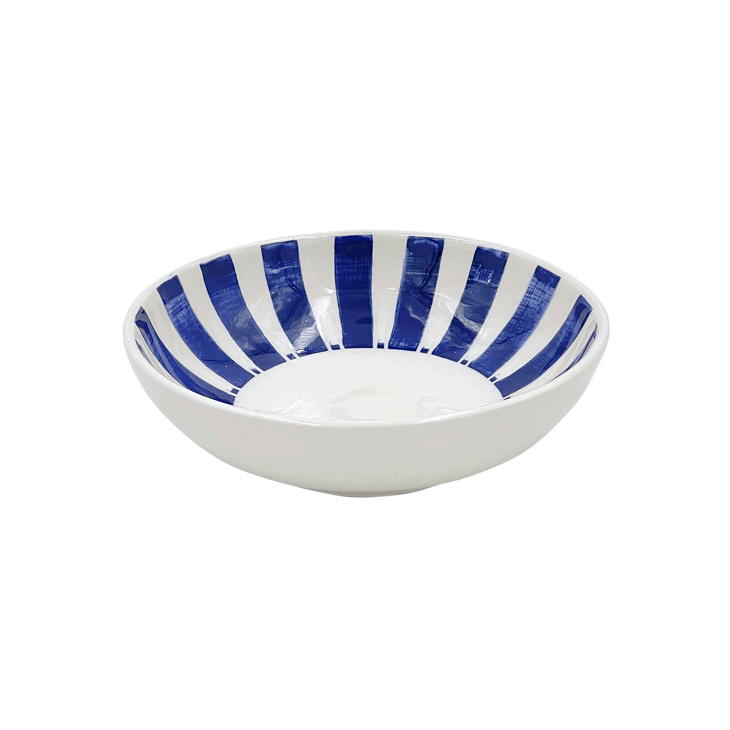Ciotola di arachidi a righe blu navy