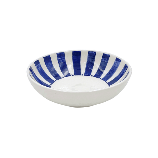 Ciotola di arachidi a righe blu navy