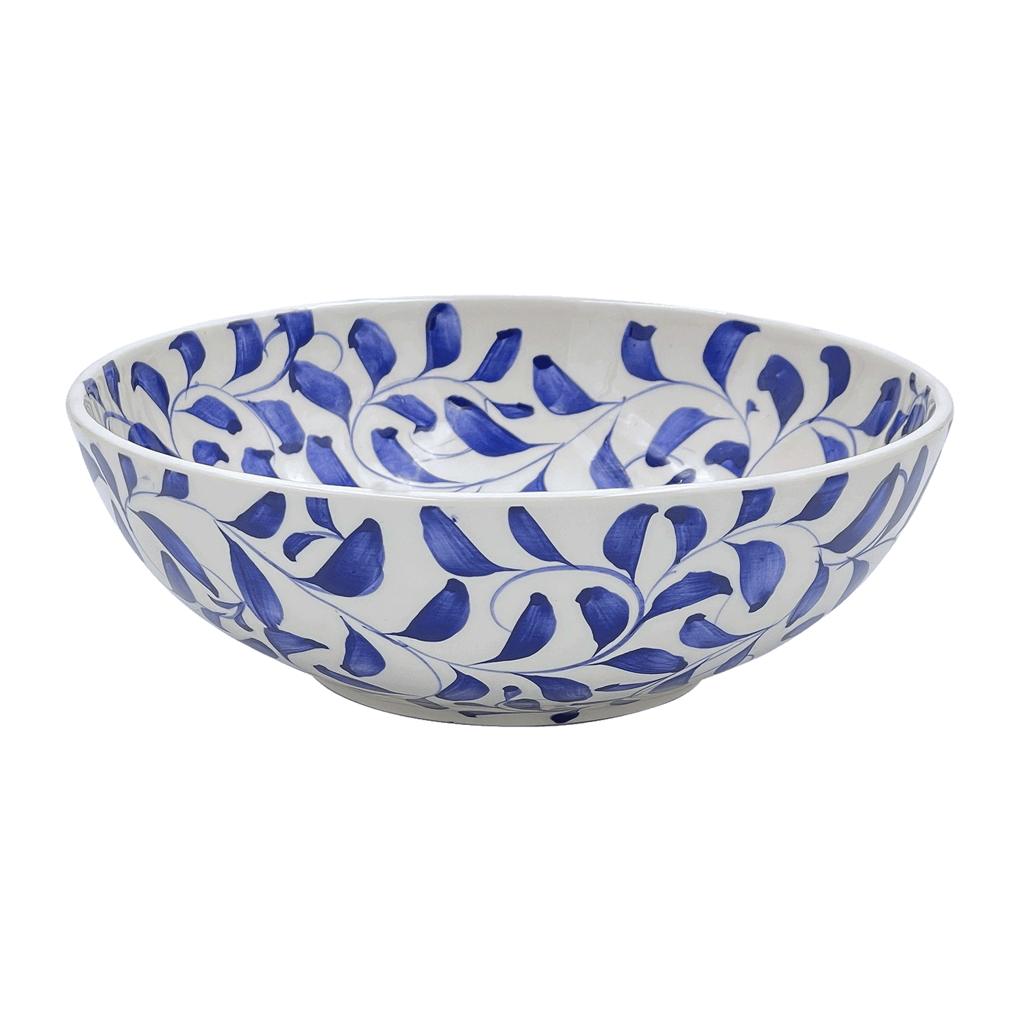 Grande ciotola con pergamena blu navy