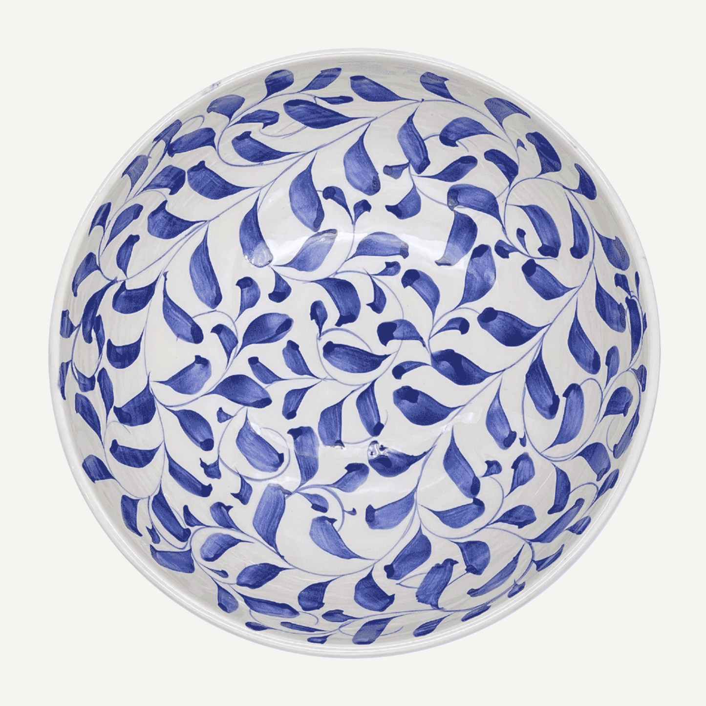 Grande ciotola con pergamena blu navy