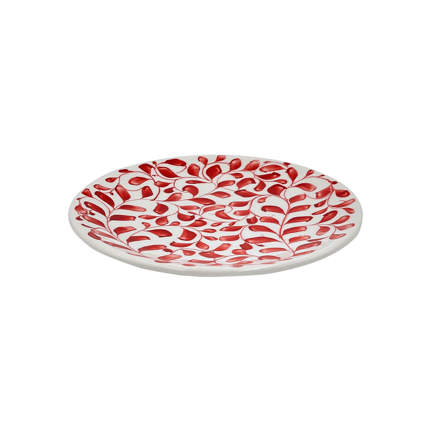 Piatto laterale con pergamena rossa
