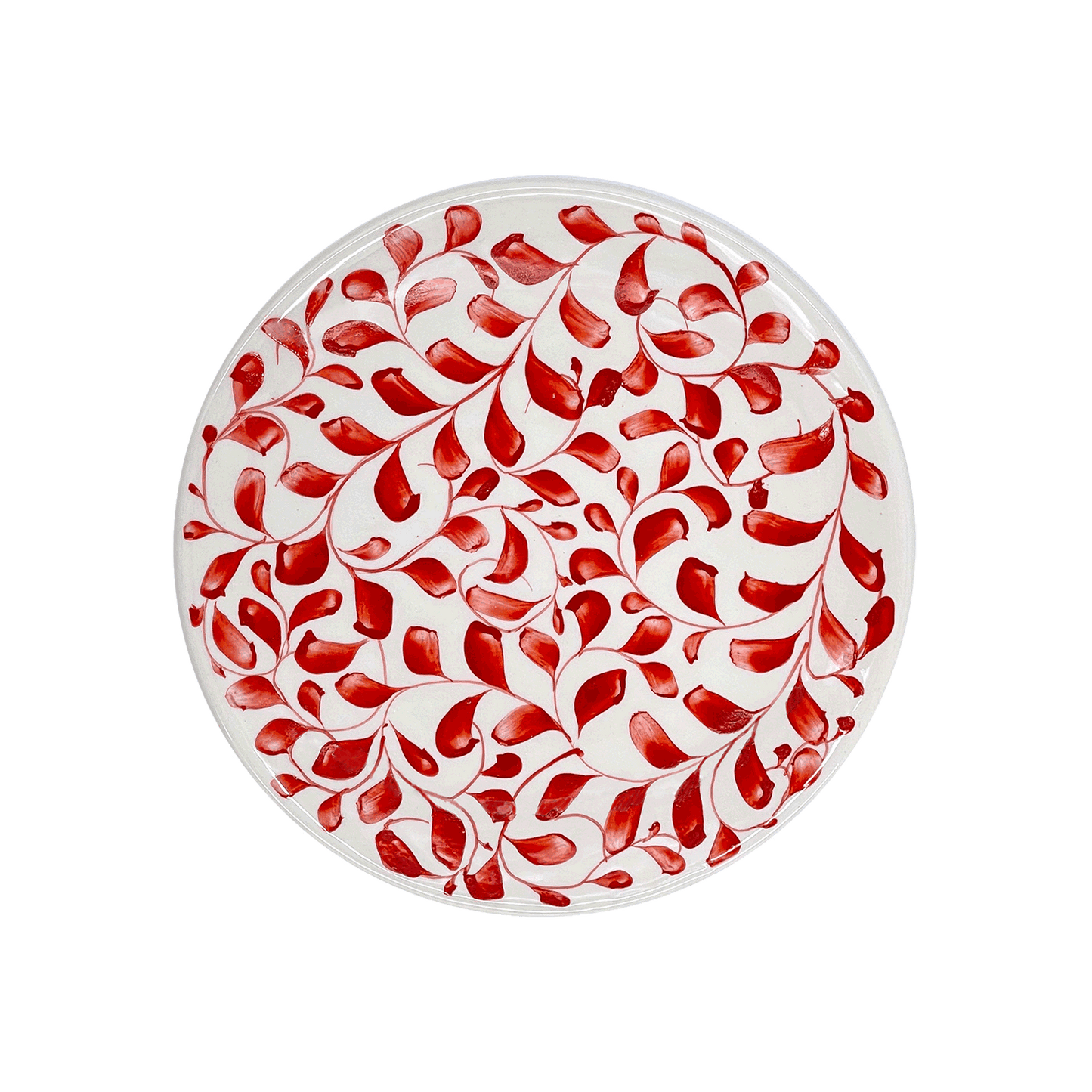 Piatto laterale con pergamena rossa