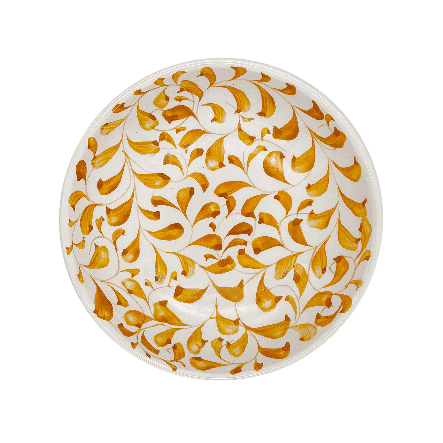 Ciotola di pasta con pergamena gialla