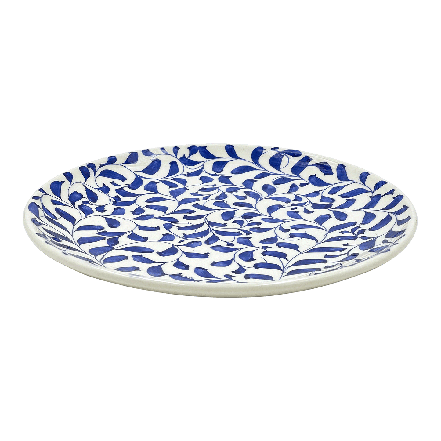 Piatto da portata con pergamena blu navy