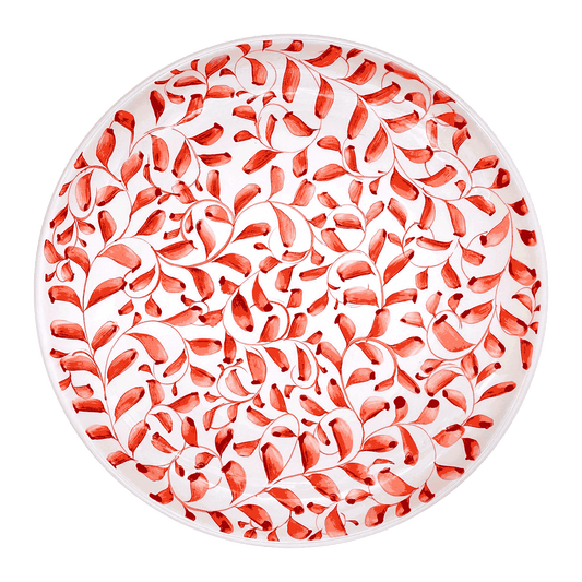 Piatto di servizio Red Scroll