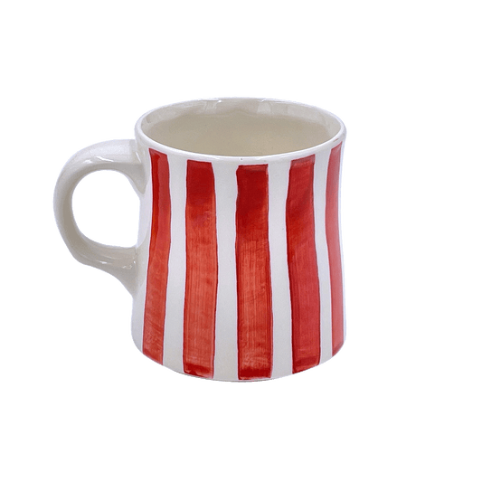 Tazza a strisce rosse