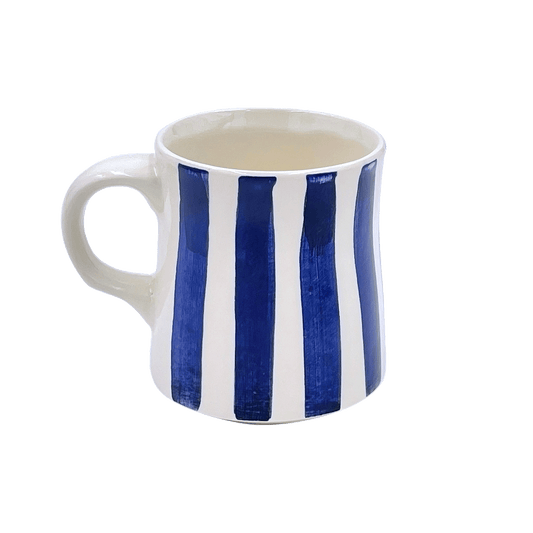 Tazza a righe blu navy