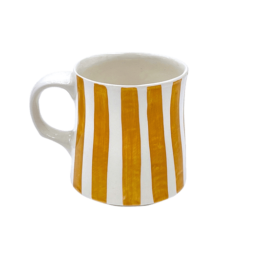Tazza a strisce gialle