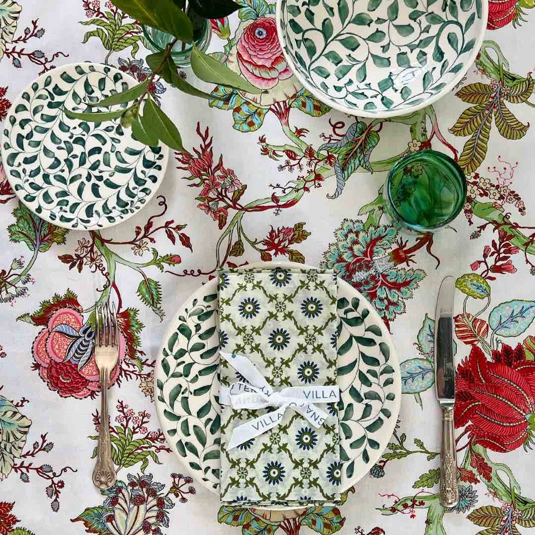 Piatto da portata Green Scroll