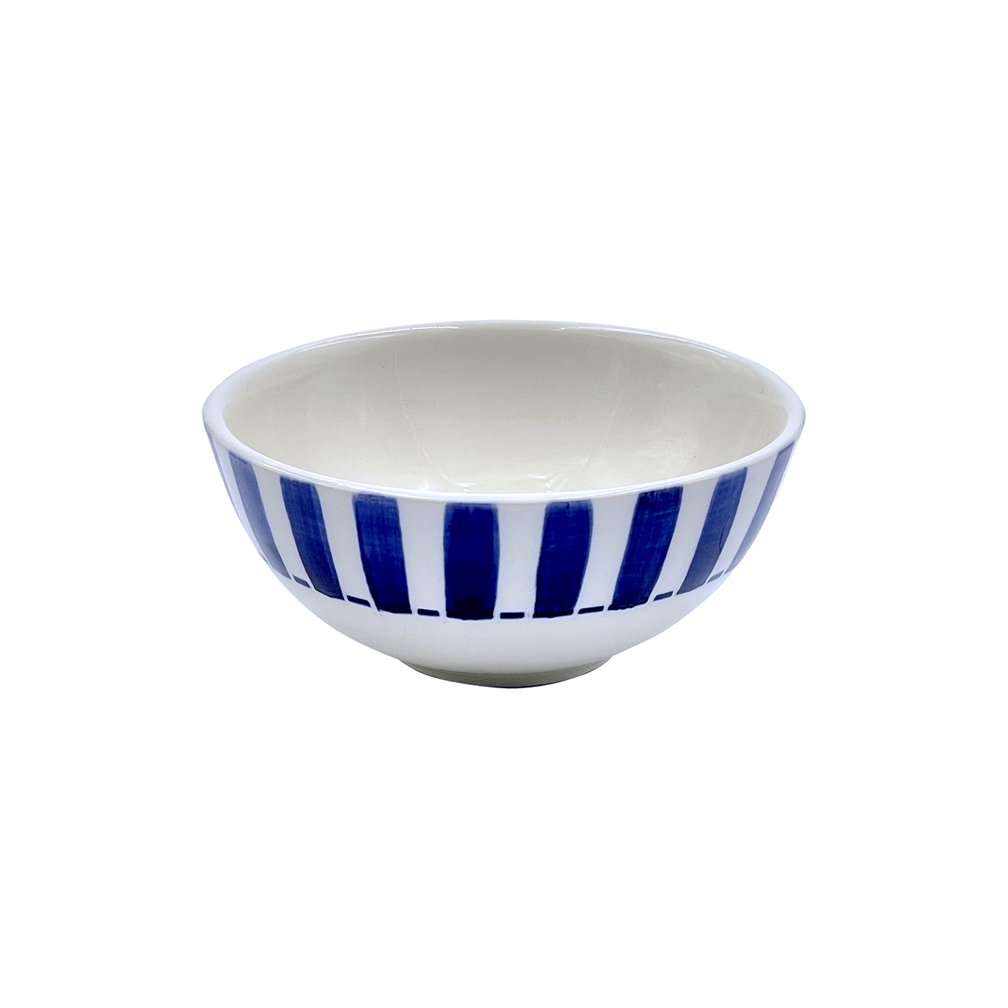 Piccola ciotola a righe blu navy