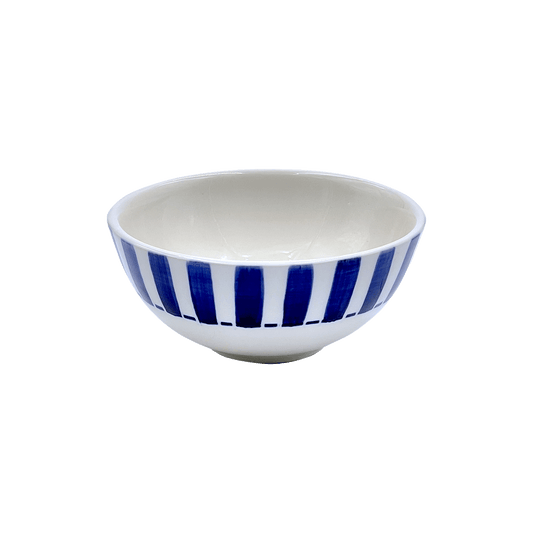 Piccola ciotola a righe blu navy