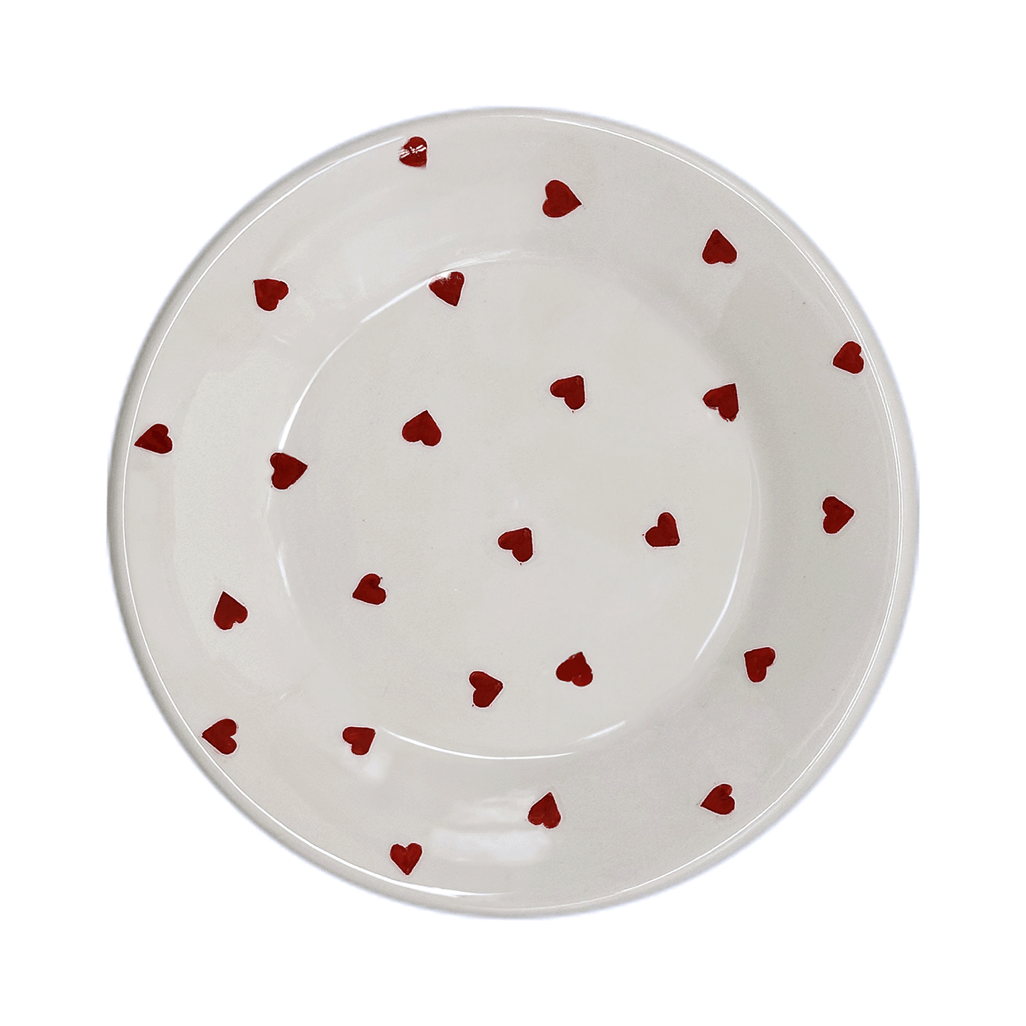 Piatto a forma di cuore d'amore