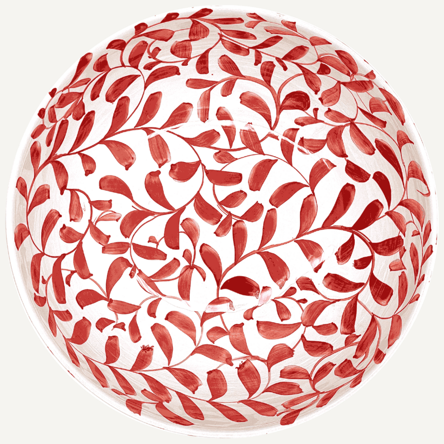 Insalatiera Red Scroll